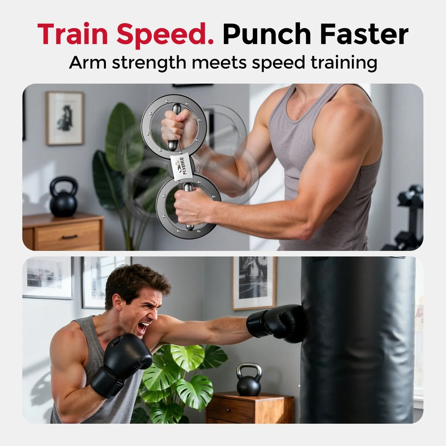 Burn Machine Arm Exercise Equipment with 12LB Adjustable Resistance