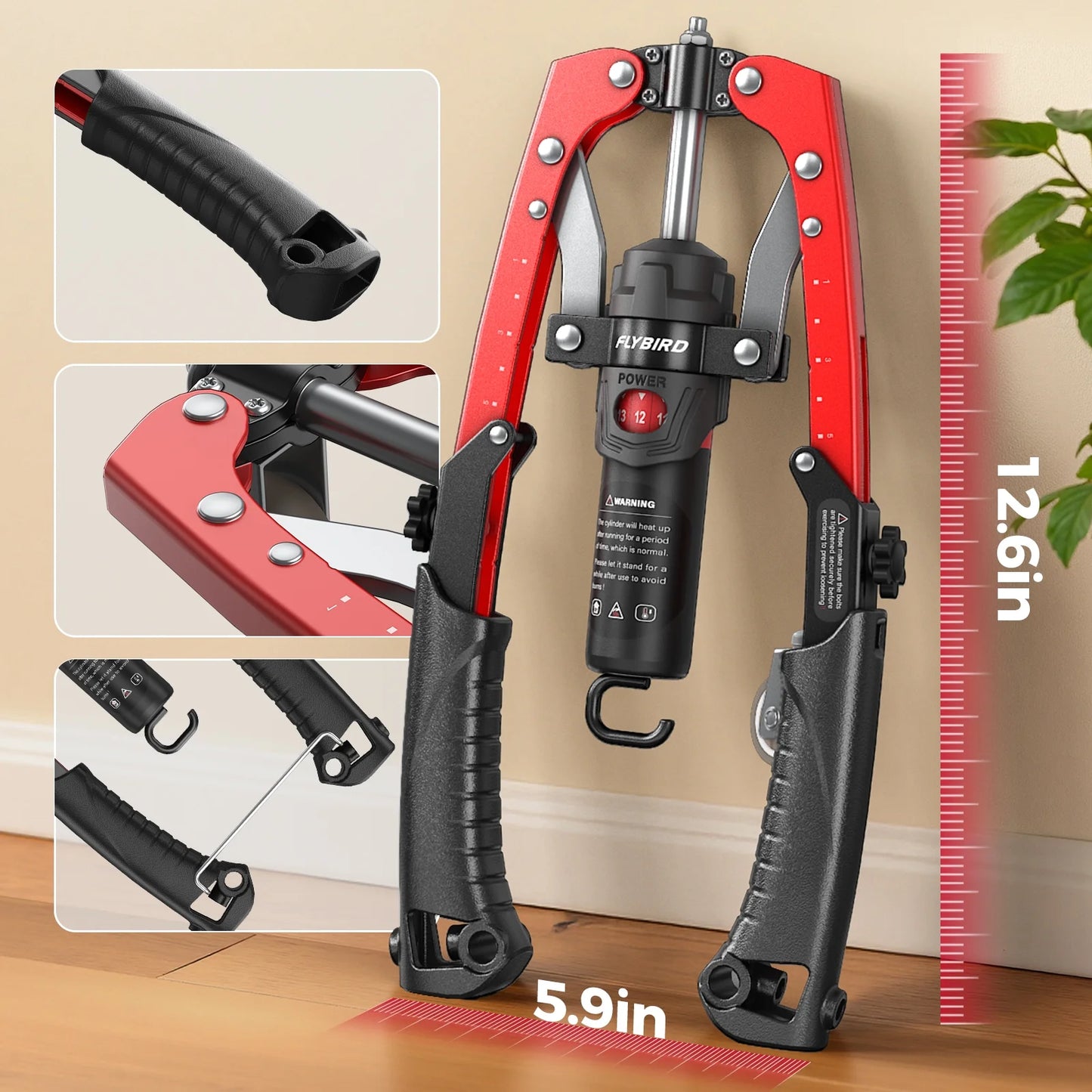 2-In-1 Twister Arm Trainer with Ab Roller Wheel, Adjustable 22-440Lbs Hydraulic Power Chest, Shoulders, Forearm, Triceps & Core Muscle Strengthener (Includes Backpack & Pad)