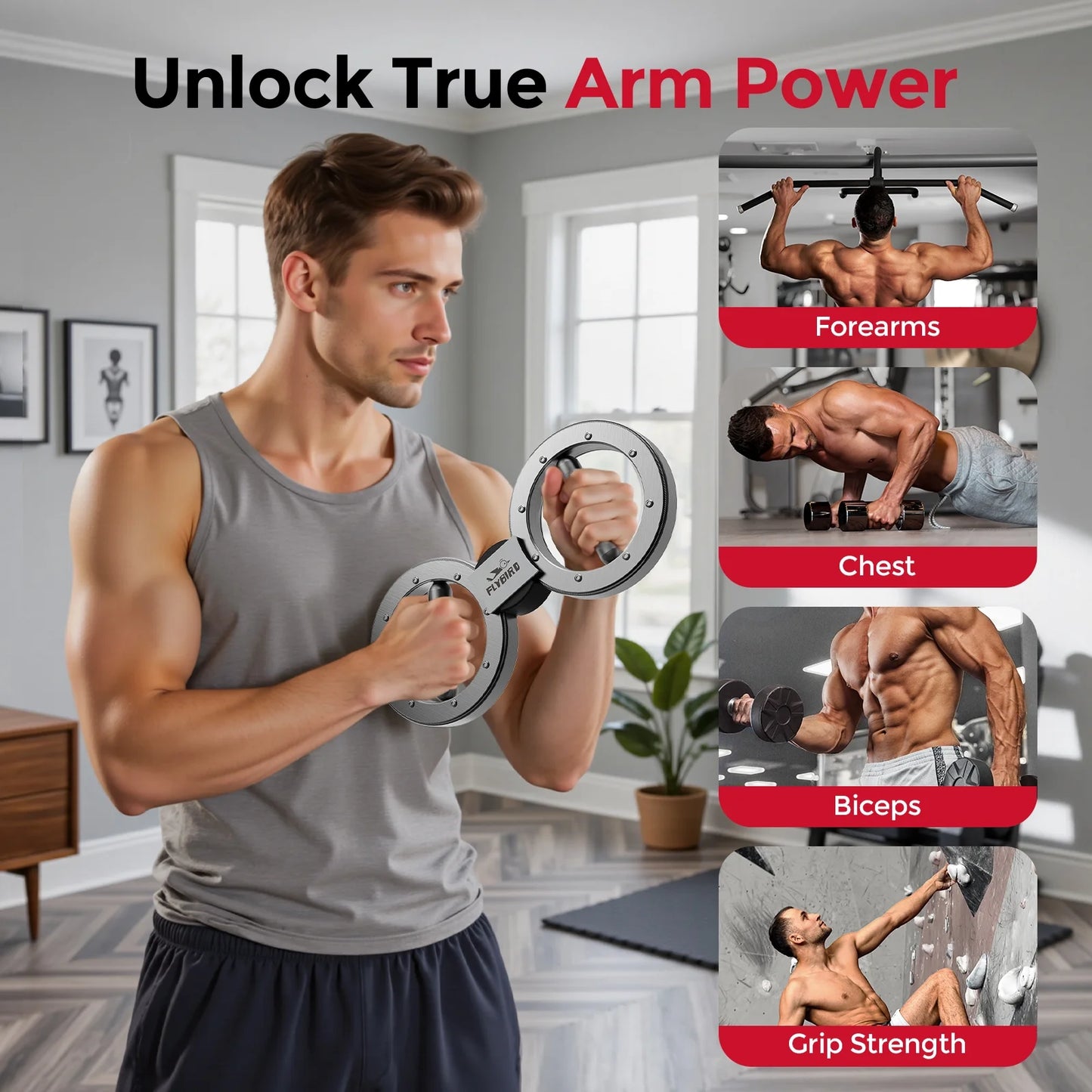 Burn Machine Arm Exercise Equipment with 12LB Adjustable Resistance