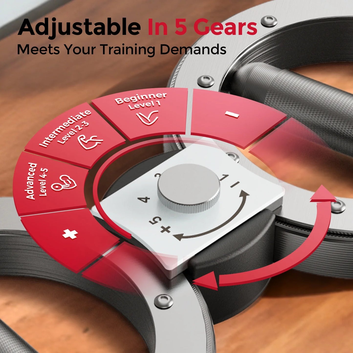 Burn Machine Arm Exercise Equipment with 12LB Adjustable Resistance