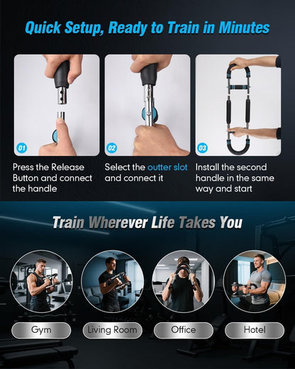 Saker Twister Arm Trainer, Powertwist Arm Trainer, Adjustable Forearm Strengthen
